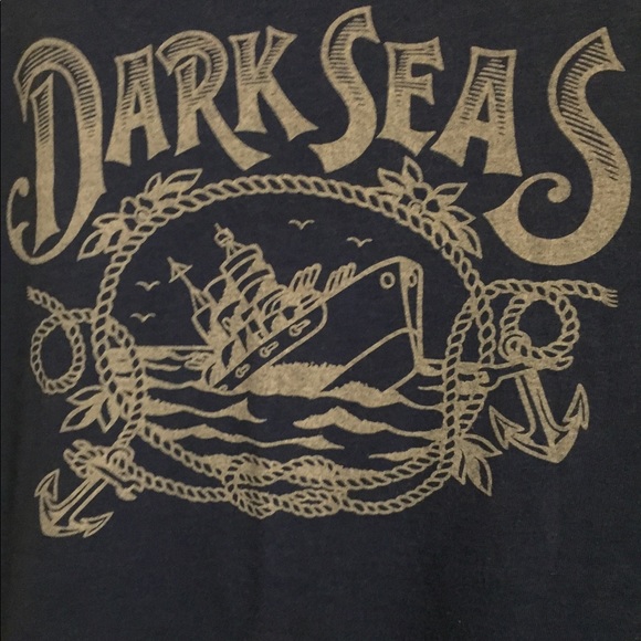 Blue and white dark seas tank top - Picture 2 of 4